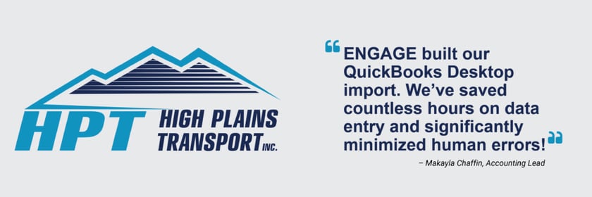 High Plains Transport Uses ENGAGE QuickBooks Upload